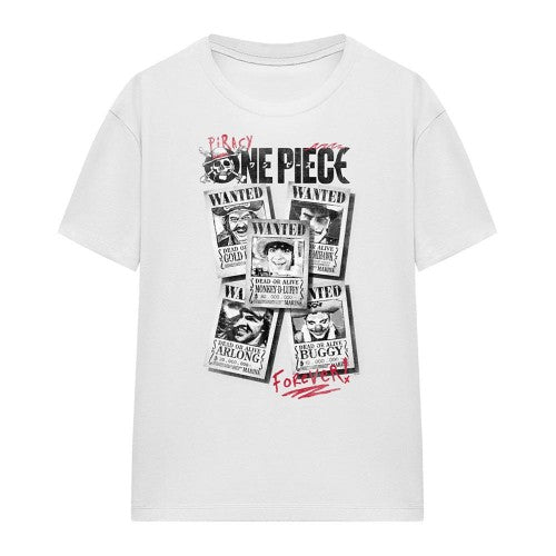 Front - One Piece Womens/Ladies Wanted Poster T-Shirt