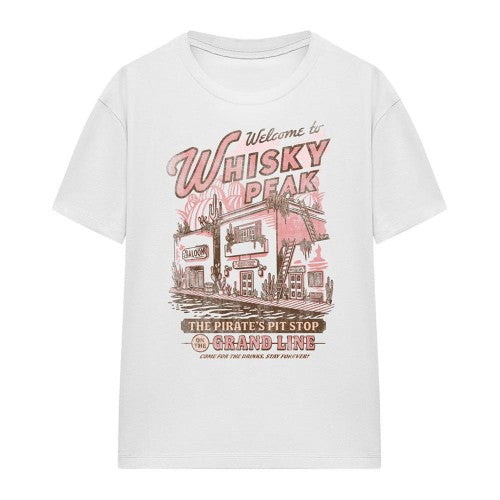 Front - One Piece Womens/Ladies Welcome to Whisky Peak T-Shirt