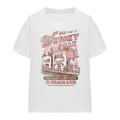 Front - One Piece Womens/Ladies Welcome to Whisky Peak T-Shirt