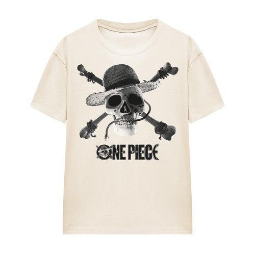 Front - One Piece Womens/Ladies Skull Logo T-Shirt