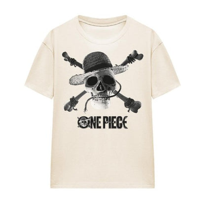 Front - One Piece Womens/Ladies Skull Logo T-Shirt