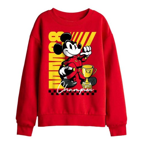 Front - Disney Childrens/Kids Champion Mickey Mouse Trophy Sweatshirt