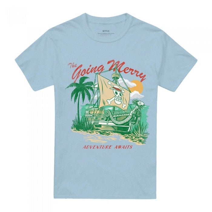 Front - One Piece Unisex Adult The Going Merry Adventure Awaits T-Shirt