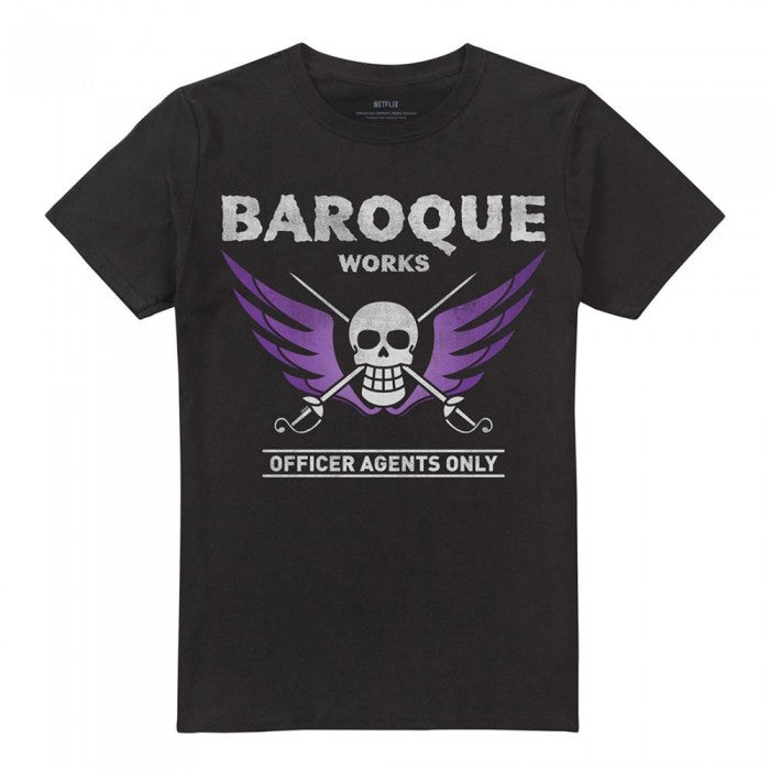 Front - One Piece Unisex Adult Baroque Works Agent T-Shirt