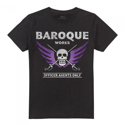 Front - One Piece Unisex Adult Baroque Works Agent T-Shirt