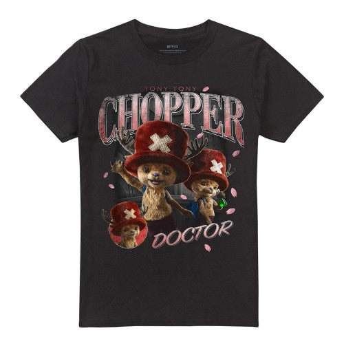 Front - One Piece Unisex Adult Tony Tony Chopper Homage T-Shirt