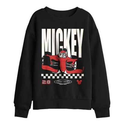 Front - Disney Childrens/Kids Mickey Mouse Poster Racer Sweatshirt