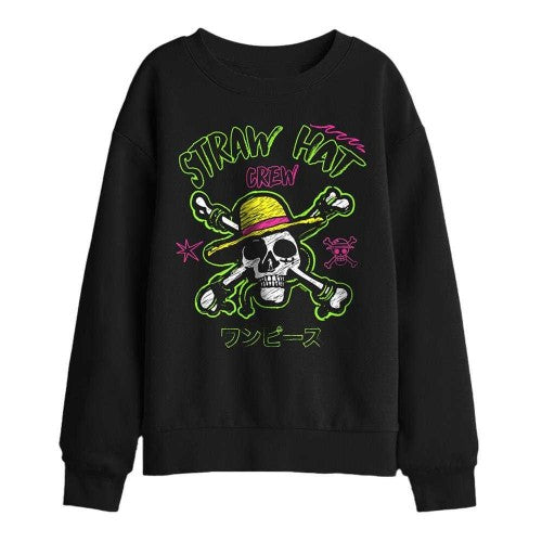 Front - One Piece Childrens/Kids Skull And Crossbones Sweatshirt