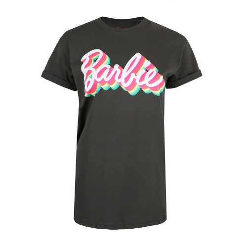 Front - Barbie Womens/Ladies Retro T-Shirt