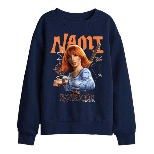 Front - One Piece Childrens/Kids The Navigator Nami Sweatshirt