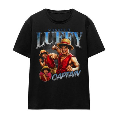 Front - One Piece Womens/Ladies Luffy Homage T-Shirt