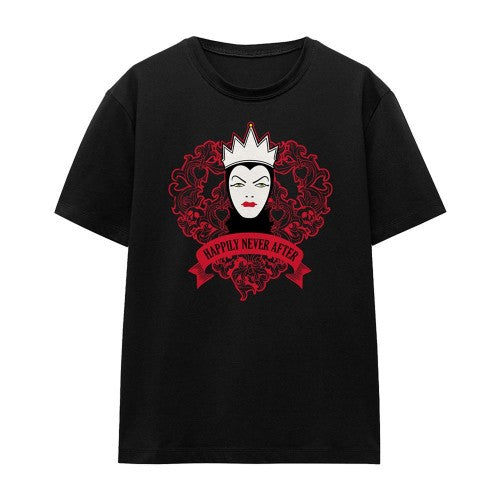 Front - Snow White And The Seven Dwarfs Womens/Ladies Happily Never After Evil Queen T-Shirt