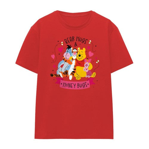 Front - Winnie the Pooh Womens/Ladies Bear Hug T-Shirt