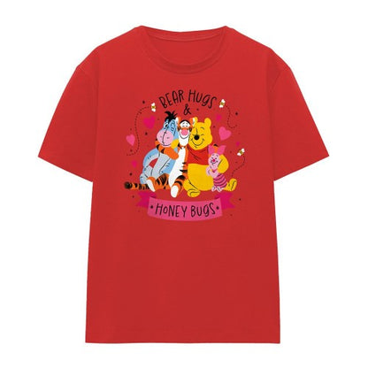 Front - Winnie the Pooh Womens/Ladies Bear Hug T-Shirt