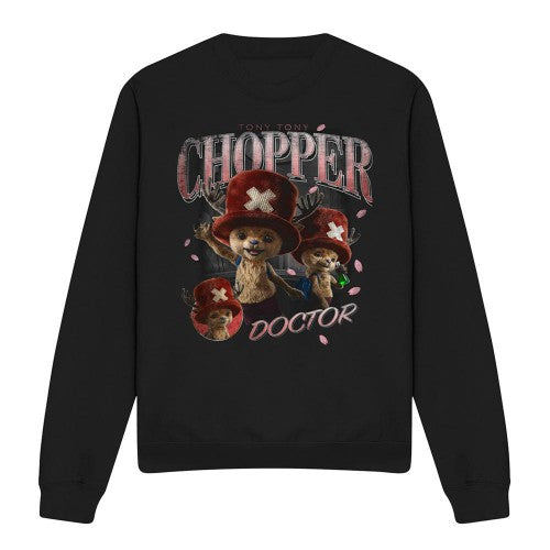 Front - One Piece Unisex Adult Tony Tony Chopper Homage Sweatshirt