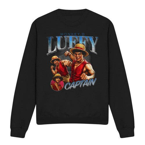 Front - One Piece Unisex Adult Luffy Homage Sweatshirt
