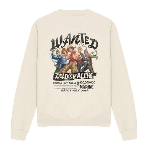 Front - One Piece Unisex Adult Straw Hat Crew Dead Or Alive Sweatshirt