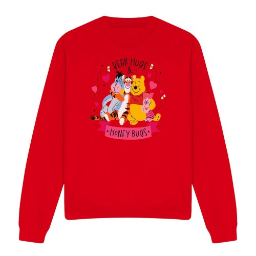 Front - Winnie the Pooh Unisex Adult Bear Hugs Sweatshirt