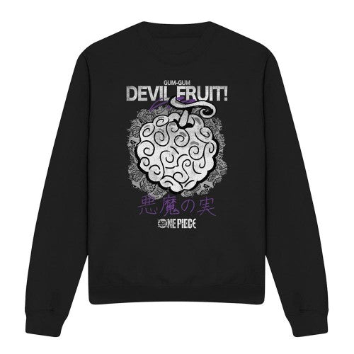 Front - One Piece Unisex Adult Gumgum Devil Fruit Sweatshirt