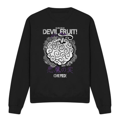 Front - One Piece Unisex Adult Gumgum Devil Fruit Sweatshirt