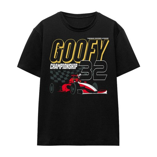 Front - Disney Womens/Ladies Monaco Goofy Racing T-Shirt