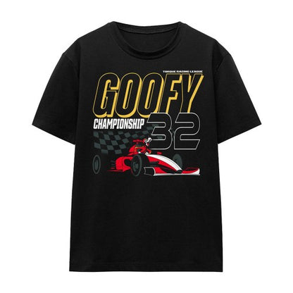 Front - Disney Womens/Ladies Monaco Goofy Racing T-Shirt