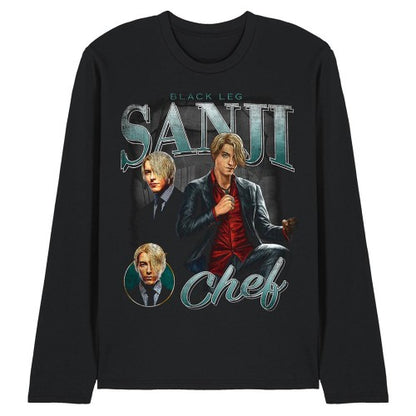 Front - One Piece Unisex Adult Sanji Homage Long-Sleeved T-Shirt