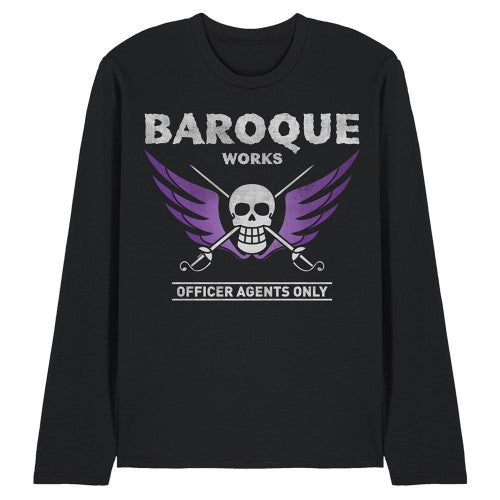 Front - One Piece Unisex Adult Baroque Works Agent Long-Sleeved T-Shirt