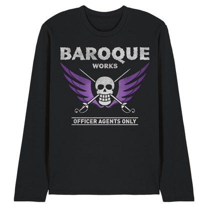 Front - One Piece Unisex Adult Baroque Works Agent Long-Sleeved T-Shirt
