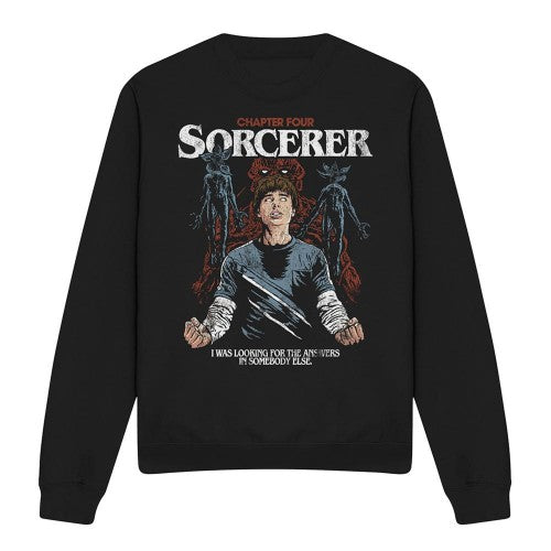 Front - Stranger Things Unisex Adult The Sorcerer Will Sweatshirt