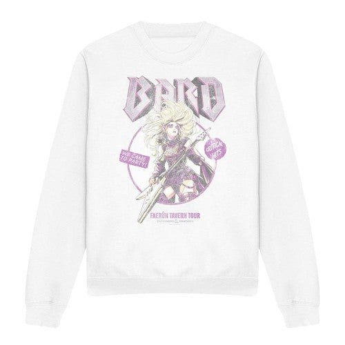 Front - Dungeons & Dragons Unisex Adult Bard Glam Rock Tour Sweatshirt
