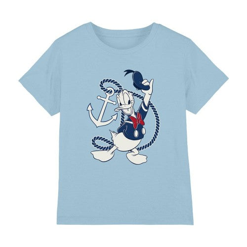 Front - Disney Childrens/Kids Donald Duck Anchor T-Shirt