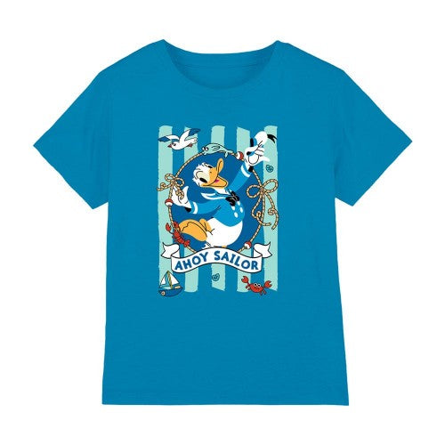 Front - Disney Childrens/Kids Ahoy Sailor Donald Duck T-Shirt