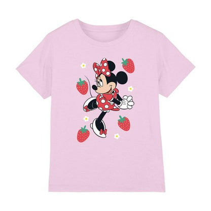 Front - Disney Childrens/Kids Minnie Mouse Strawberry T-Shirt