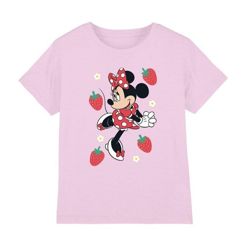 Front - Disney Childrens/Kids Minnie Mouse Strawberry T-Shirt