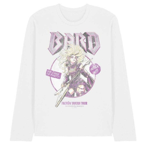 Front - Dungeons & Dragons Unisex Adult Bard Glam Rock Tour Long-Sleeved T-Shirt