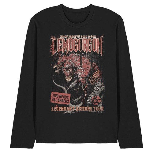 Front - Dungeons & Dragons Unisex Adult Demogorgon Tour Long-Sleeved T-Shirt