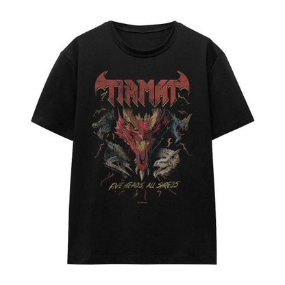 Front - Dungeons & Dragons Womens/Ladies Five Heads Tiamat Dragon T-Shirt