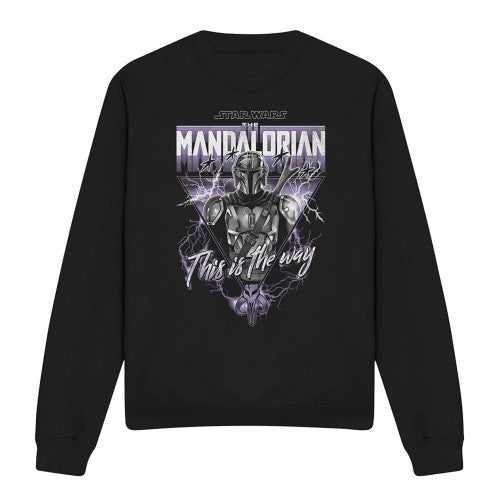 Front - Star Wars: The Mandalorian Unisex Adult This Is The Way Heavy Metal Sweatshirt