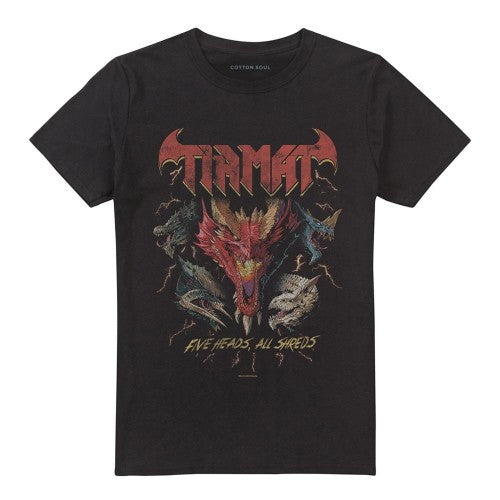 Front - Dungeons & Dragons Unisex Adult Five Heads Tiamat Dragon Long-Sleeved T-Shirt