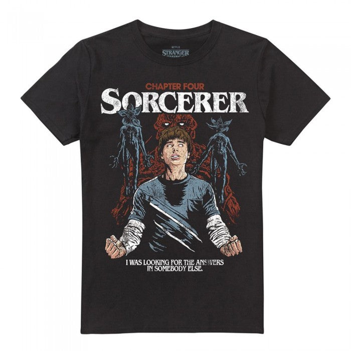Front - Stranger Things Unisex Adult The Sorcerer Will T-Shirt