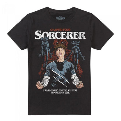 Front - Stranger Things Unisex Adult The Sorcerer Will T-Shirt