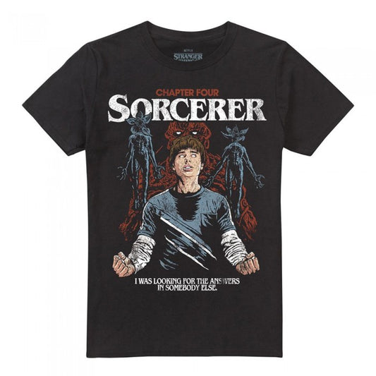 Front - Stranger Things Unisex Adult The Sorcerer Will T-Shirt