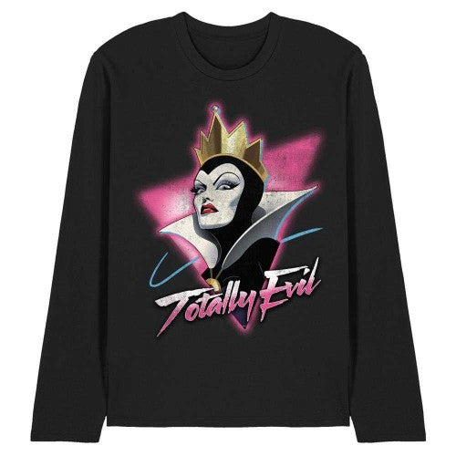 Front - Snow White And The Seven Dwarfs Unisex Adult Totally Evil Long-Sleeved T-Shirt