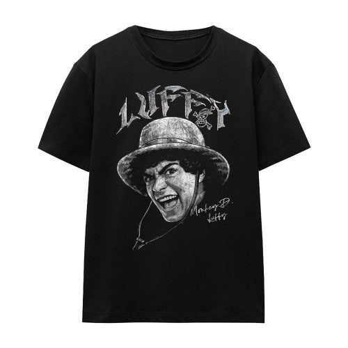 Front - One Piece Womens/Ladies Luffy Heavy Metal T-Shirt