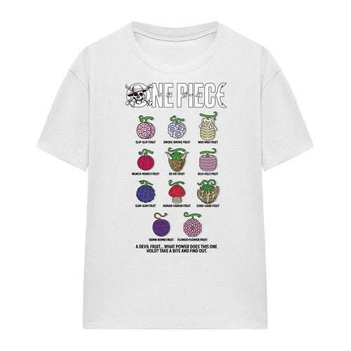 Front - One Piece Womens/Ladies Devil Fruits T-Shirt