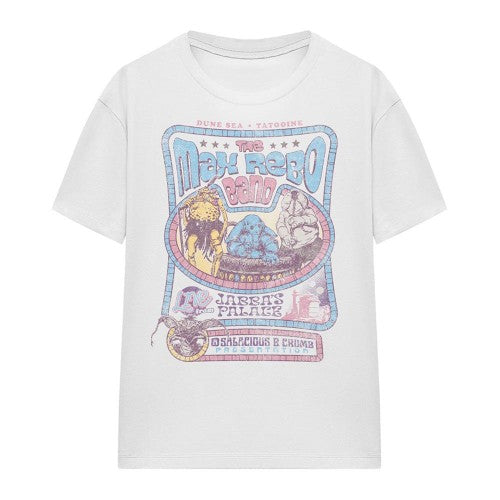 Front - Star Wars: The Mandalorian Womens/Ladies Rotj Max Rebo Band T-Shirt