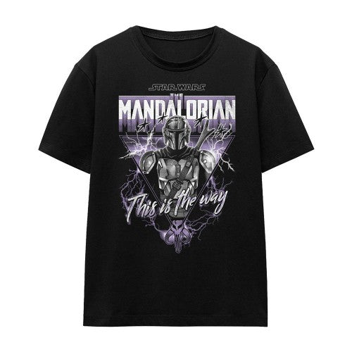 Front - Star Wars: The Mandalorian Womens/Ladies This Is The Way Heavy Metal T-Shirt