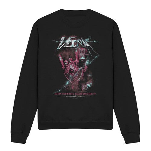 Front - Dungeons & Dragons Unisex Adult Rock Band Vecna Lightning Sweatshirt