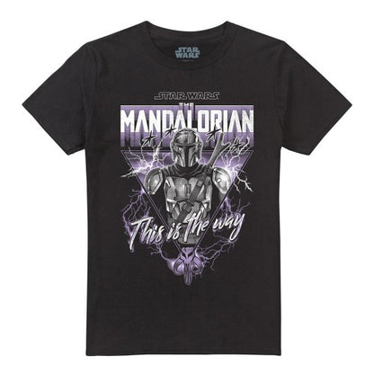 Front - Star Wars: The Mandalorian Unisex Adult This Is The Way Heavy Metal T-Shirt